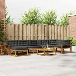 8-Piece Outdoor Sectional Sofa Set with Cushions