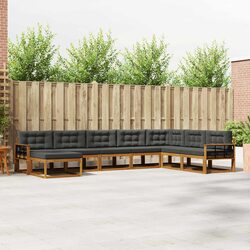 8-Piece Outdoor Sectional Sofa Set with Cushions