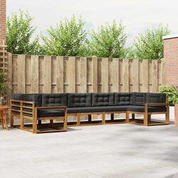 7-Piece Outdoor Sectional Sofa Set with Cushions