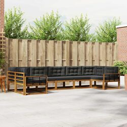7-Piece Outdoor Sectional Sofa Set with Cushions