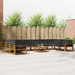 11 Piece Outdoor Sectional Sofa Set for Cozy Gatherings