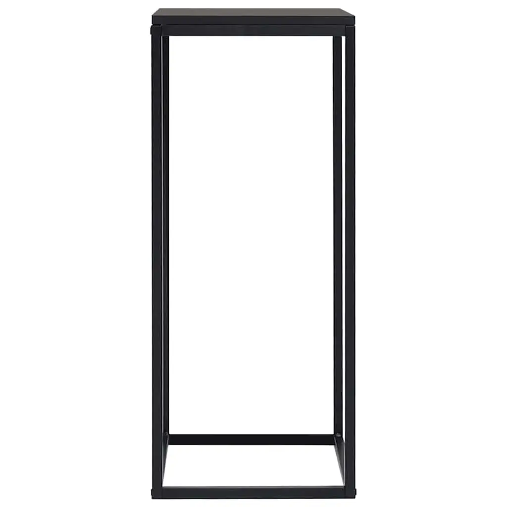 Black Steel Side Tables Set of 2 Living Room Accent Coffee Table