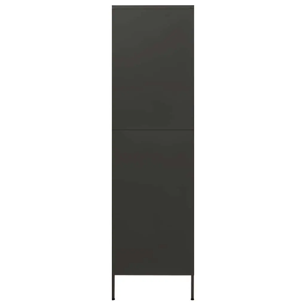 Wardrobe Anthracite Steel Storage Cabinet 90x50x180 cm