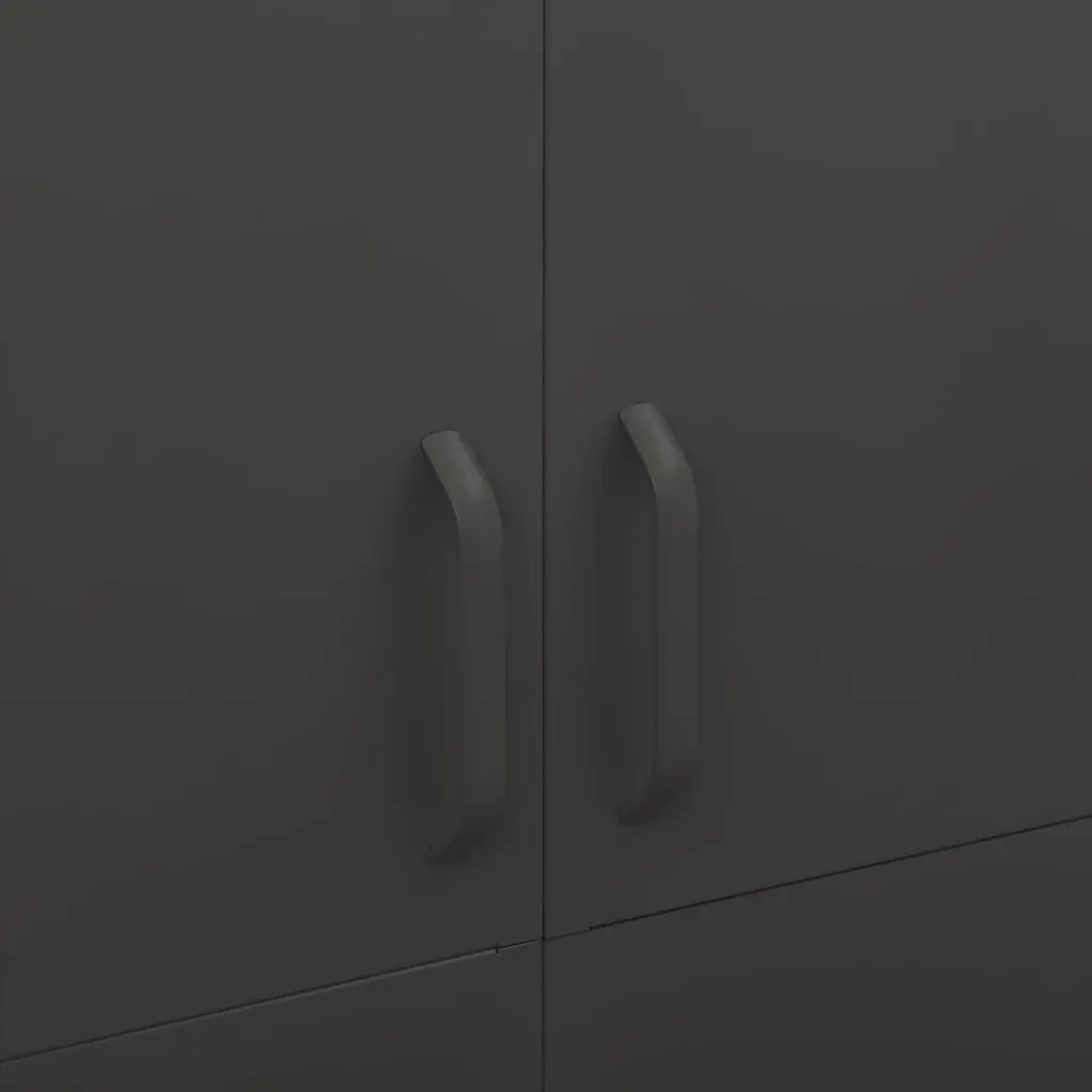 Wardrobe Anthracite Steel Storage Cabinet 90x50x180 cm