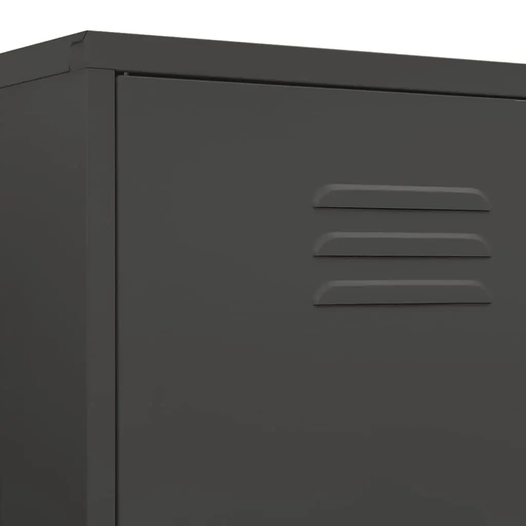 Wardrobe Anthracite Steel Storage Cabinet 90x50x180 cm