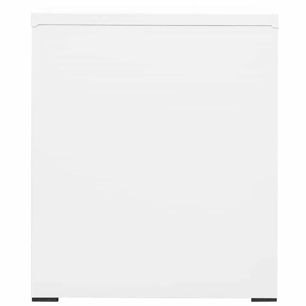 Filing Cabinet Steel White 2 Drawer 46x62x72.5cm