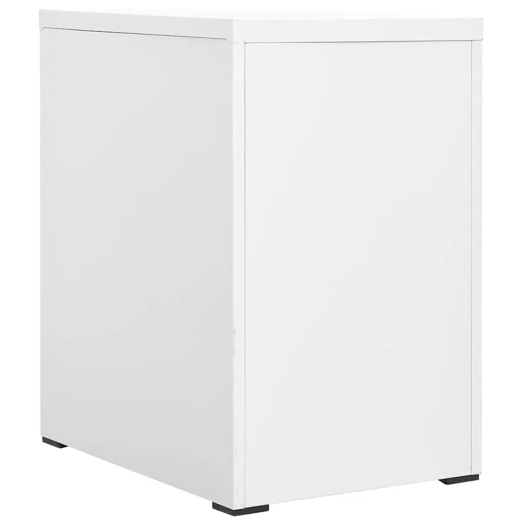 Filing Cabinet Steel White 2 Drawer 46x62x72.5cm