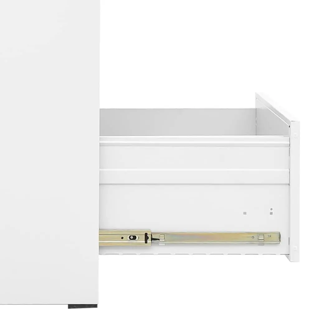 Filing Cabinet Steel White 2 Drawer 46x62x72.5cm