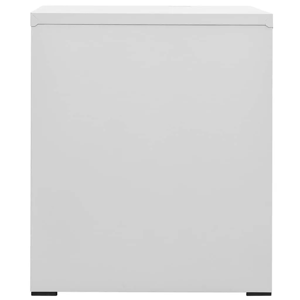 Filing Cabinet Light Grey 2 Drawer Steel Storage Organizer