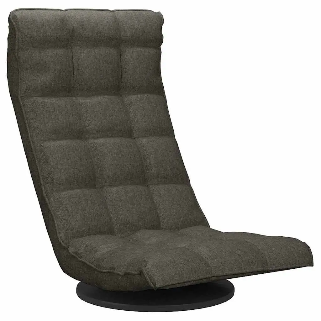 Grey Fabric Swivel Floor Chair
