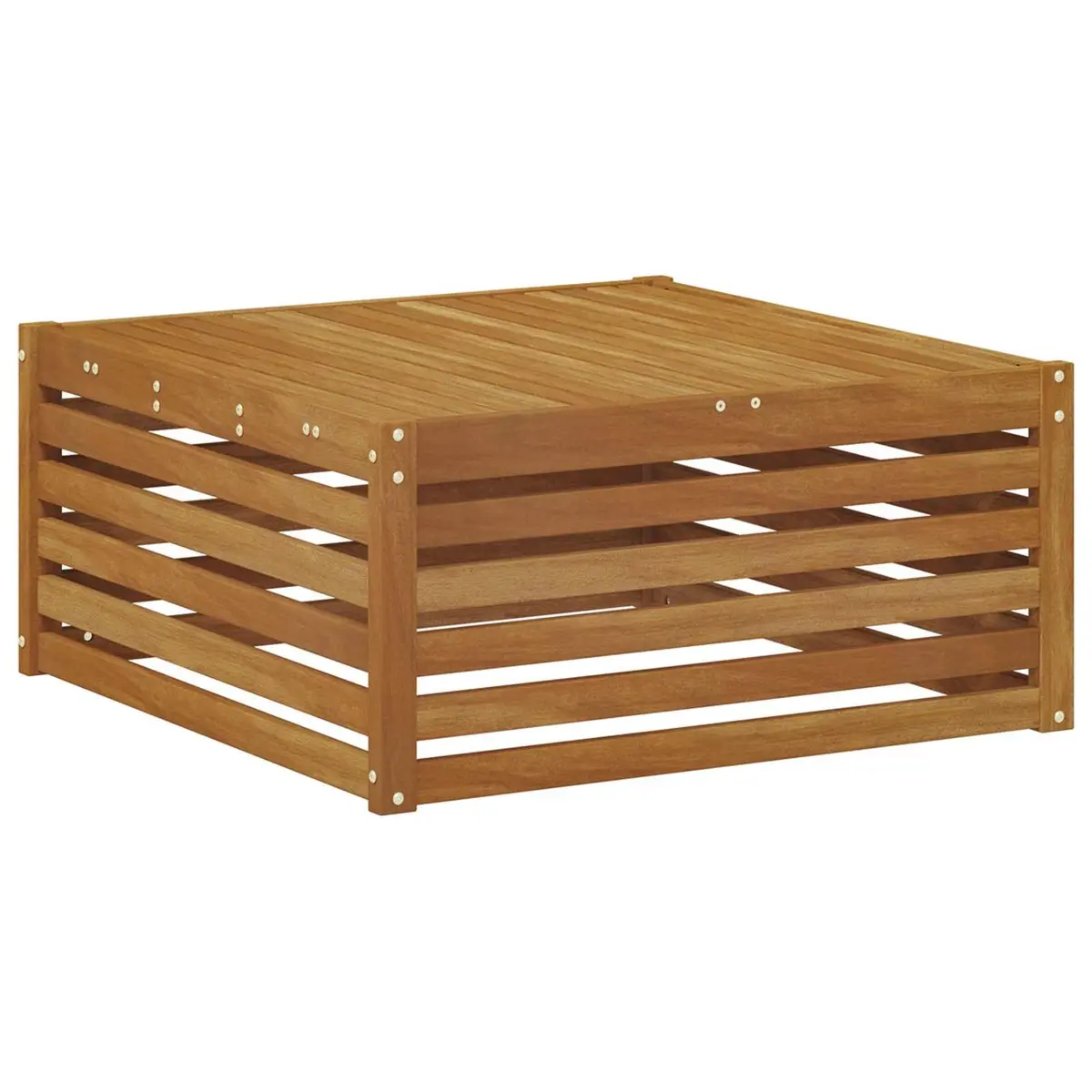 Outdoor Sofa Set Modular Natural Anthracite Solid Acacia Wood 8 Piece