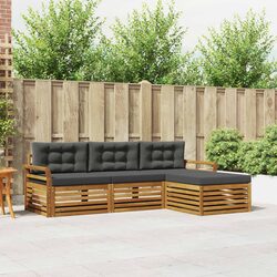 Natural Acacia Outdoor Sofa Set for Relaxation