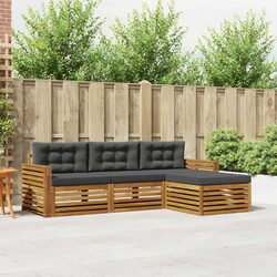 Natural Anthracite Outdoor Sofa Set for Relaxation