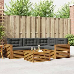 5-Piece Outdoor Sofa Set with Cushions for Your Garden
