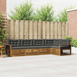 5-Piece Modular Outdoor Sofa Set with Cushions