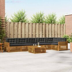 7-Piece Modular Outdoor Sofa Set with Cushions