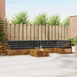 7-Piece Modular Outdoor Sofa Set with Cushions