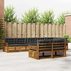 Modular Outdoor Sofa Set 8 pcs with Cushions