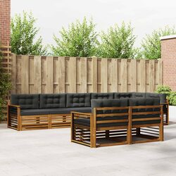 8-Piece Modular Outdoor Sofa Set with Cushions