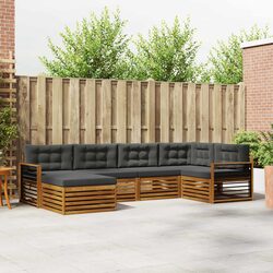 6 Piece Outdoor Sofa Set for Garden Lounging