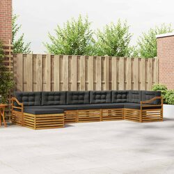 7-Piece Modular Outdoor Sofa Set with Cushions