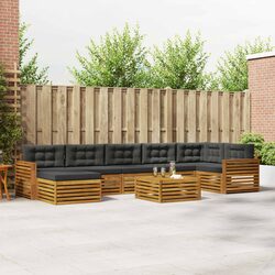8-Piece Outdoor Sectional Sofa Set with Cushions