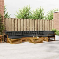 8-Piece Modular Outdoor Sectional Sofa Set with Cushions