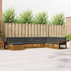8-Piece Outdoor Sofa Set in Acacia Wood