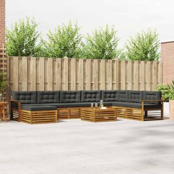 9-Piece Outdoor Sofa Set for Garden and Patio