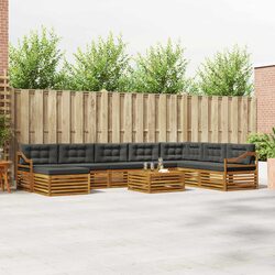 9-Piece Outdoor Sectional Sofa Set for Comfort
