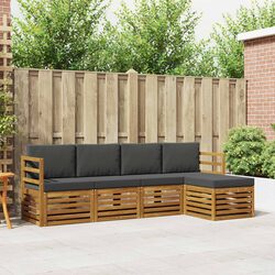 5-Piece Modular Sectional Outdoor Sofa Set in Natural
