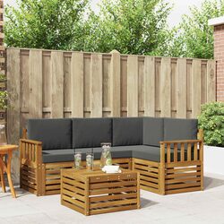 5-Piece Modular Outdoor Sectional Sofa Set in Natural