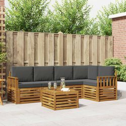 6-Piece Modular Sectional Sofa Set for Outdoor Living