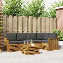 6-Piece Modular Sectional Sofa Set for Outdoor Use