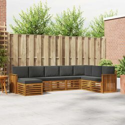 8-Piece Modular Outdoor Sofa Set for Garden and Patio