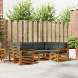 Outdoor Garden Modular Sectional Sofa Set with Cushions