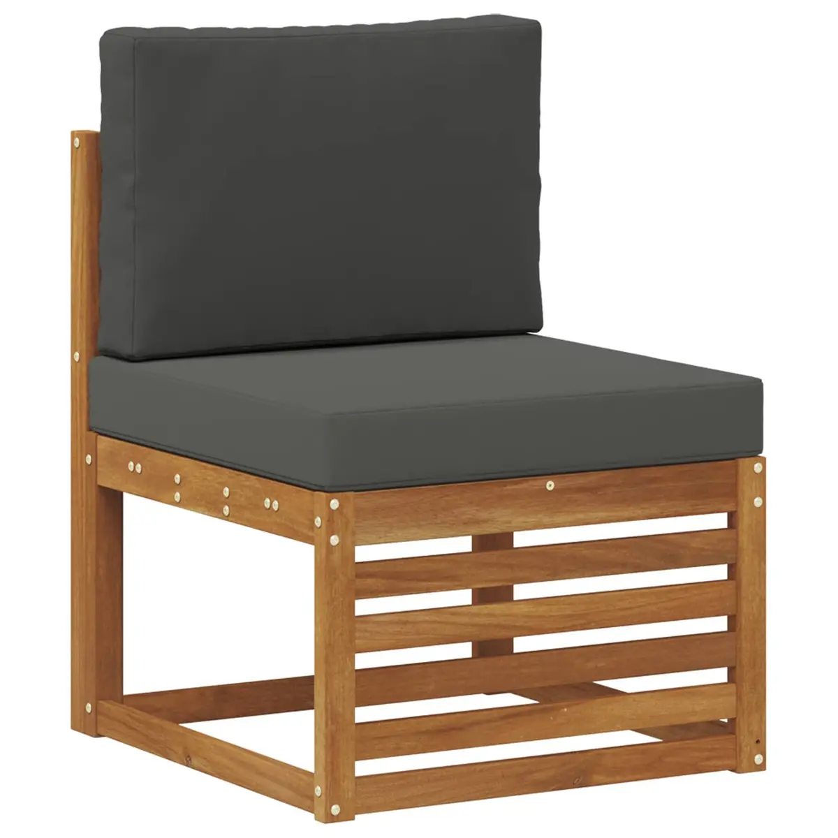 Outdoor Sofa Set Modular 11 Pieces Acacia Wood Cushion