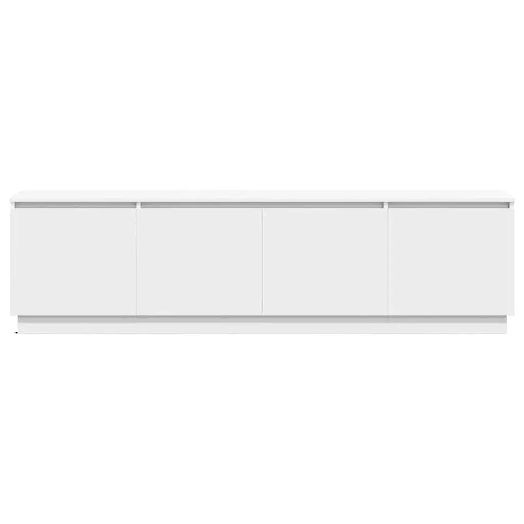 White LED Storage Unit TV Cabinet 180x38x49cm