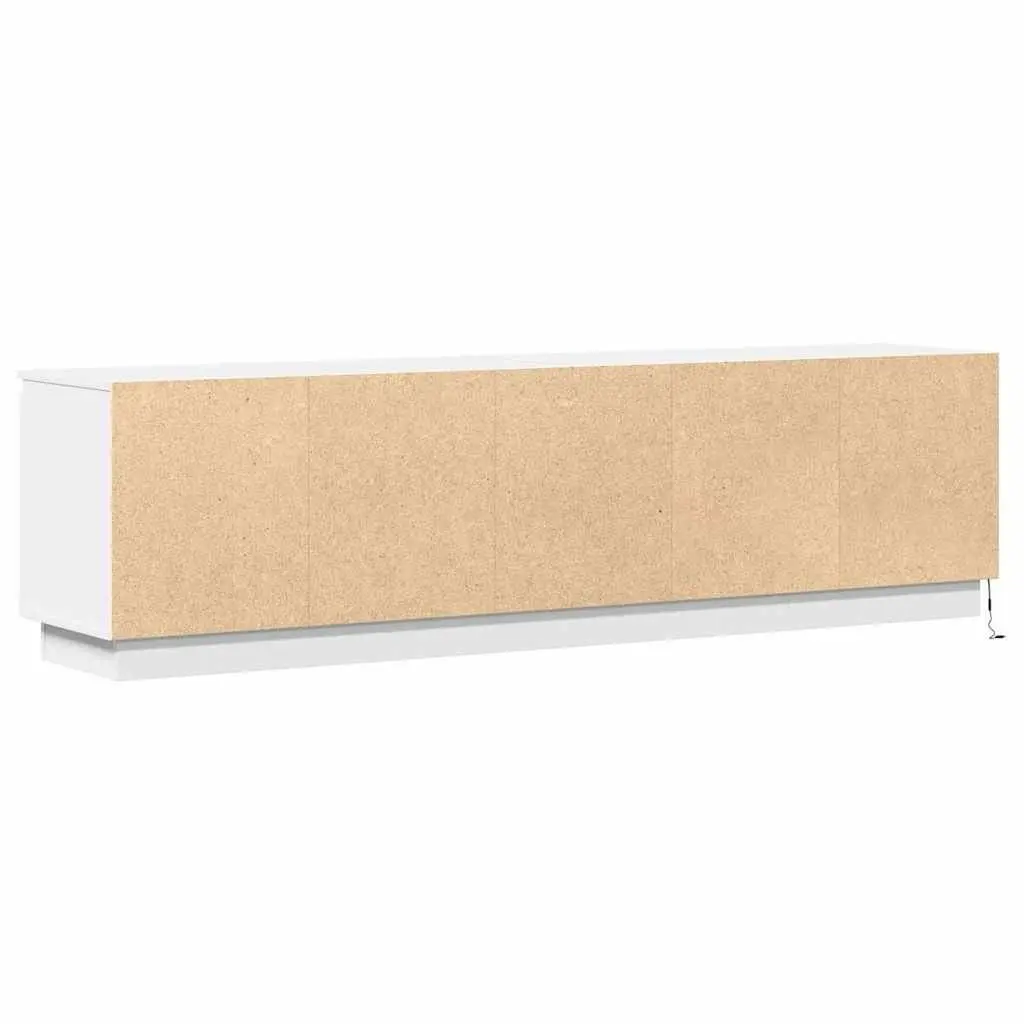 White LED Storage Unit TV Cabinet 180x38x49cm