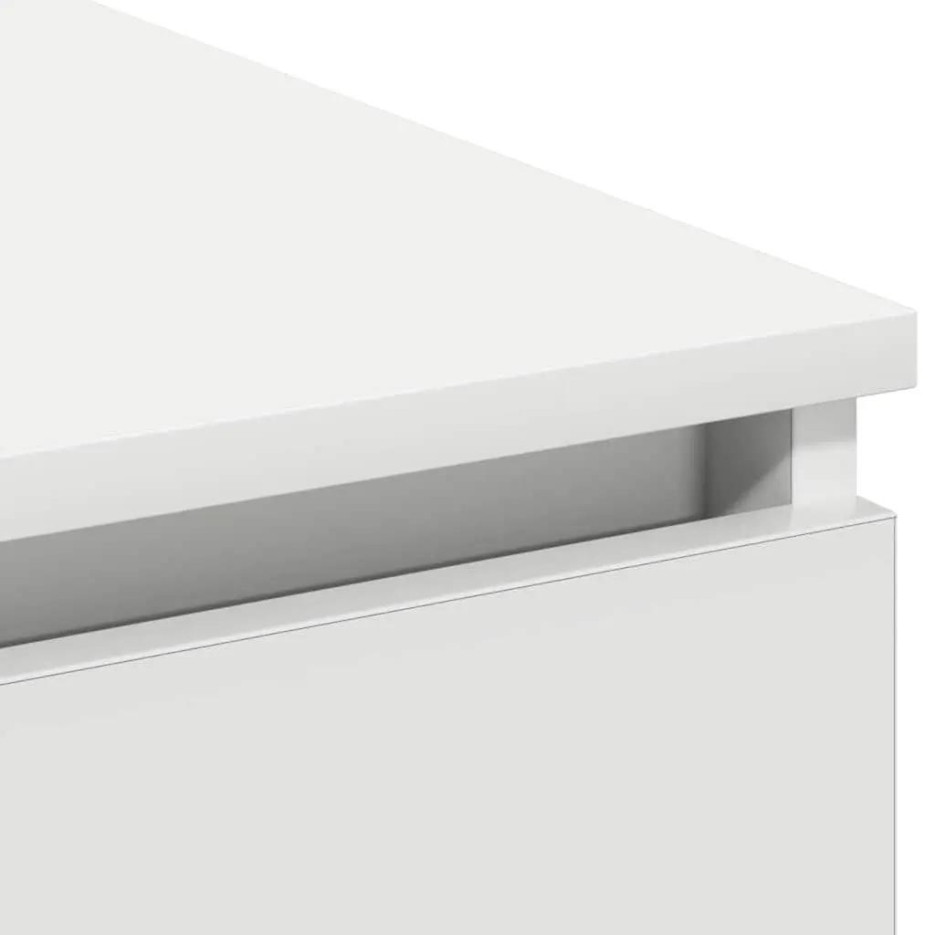 White LED Storage Unit TV Cabinet 180x38x49cm