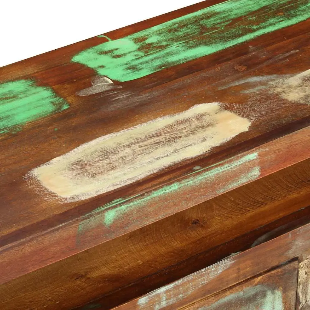 Multicolour Solid Reclaimed Wood TV Cabinet 110x30x40 cm