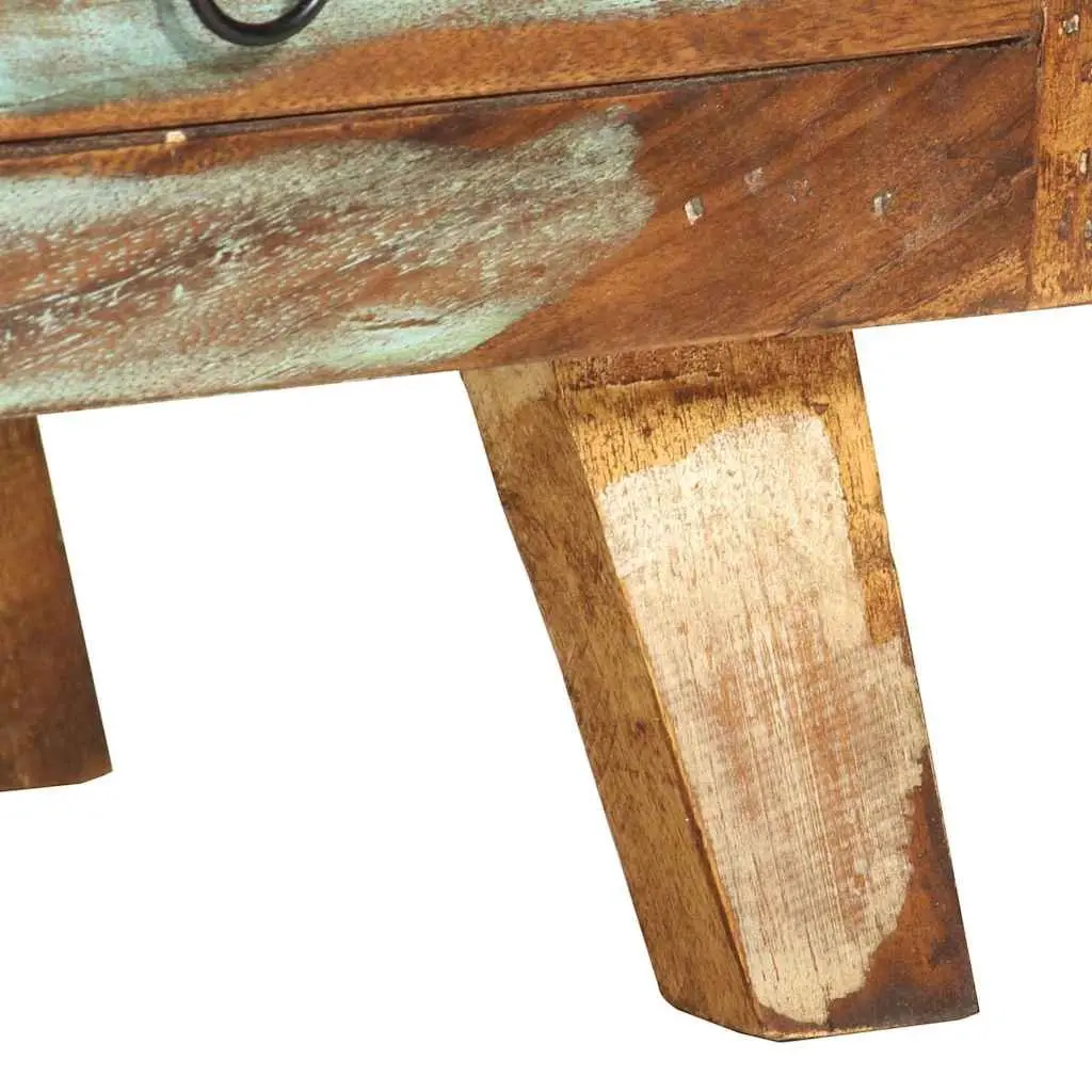 Multicolour Solid Reclaimed Wood TV Cabinet 110x30x40 cm