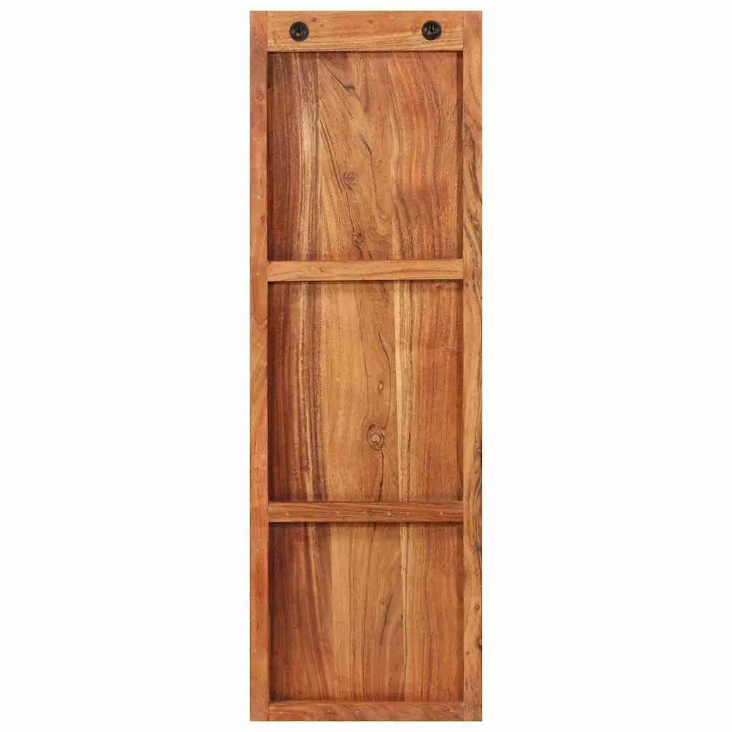 Set of 2 Wall-Mounted Coat Racks in Solid Acacia Wood