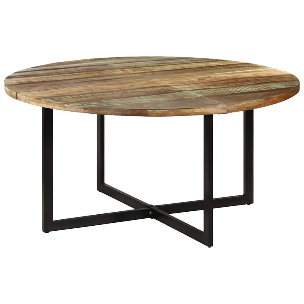 Dining Table Industrial Style 150x75 cm Solid Reclaimed Wood Brown