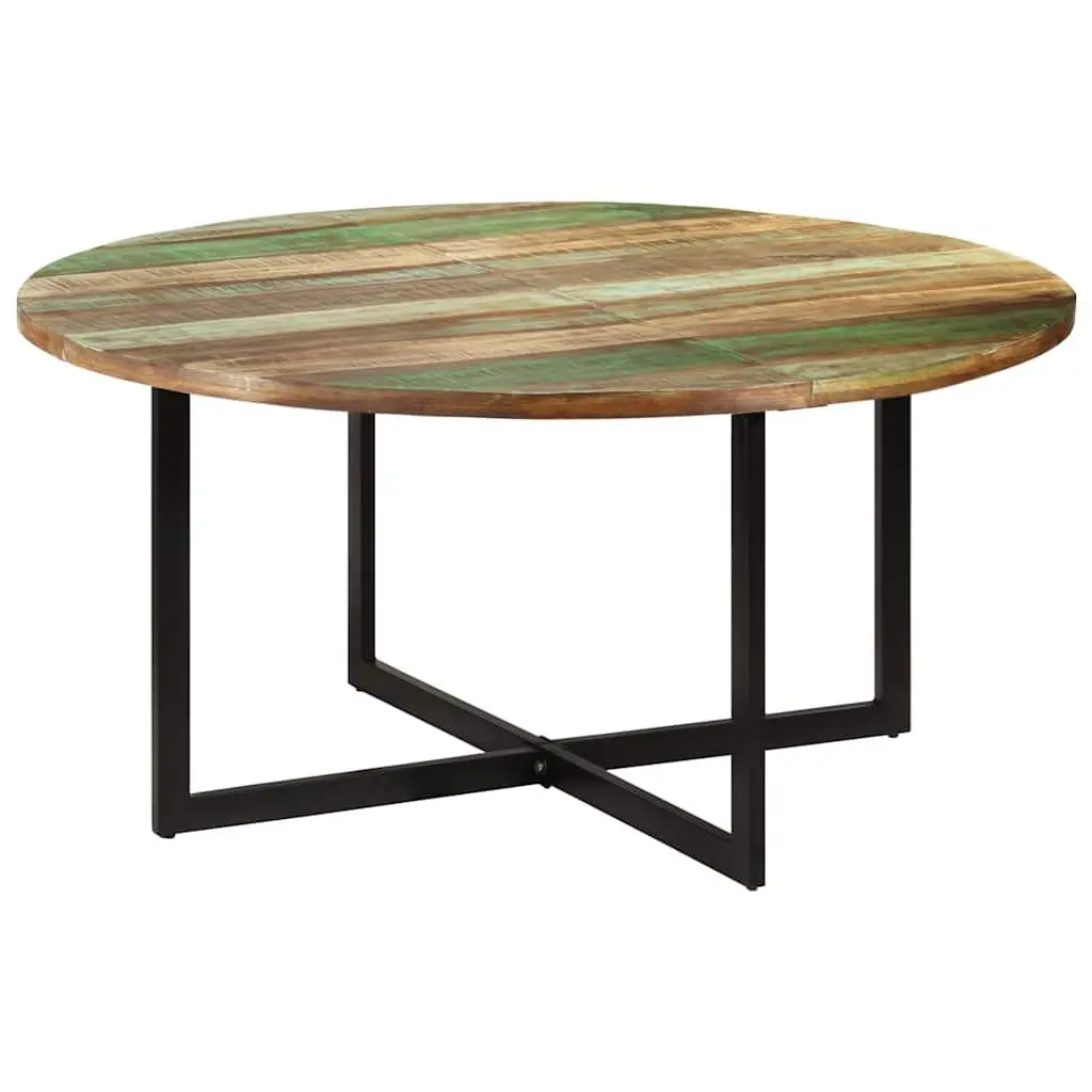 Dining Table Industrial Style 150x75 cm Solid Reclaimed Wood Brown