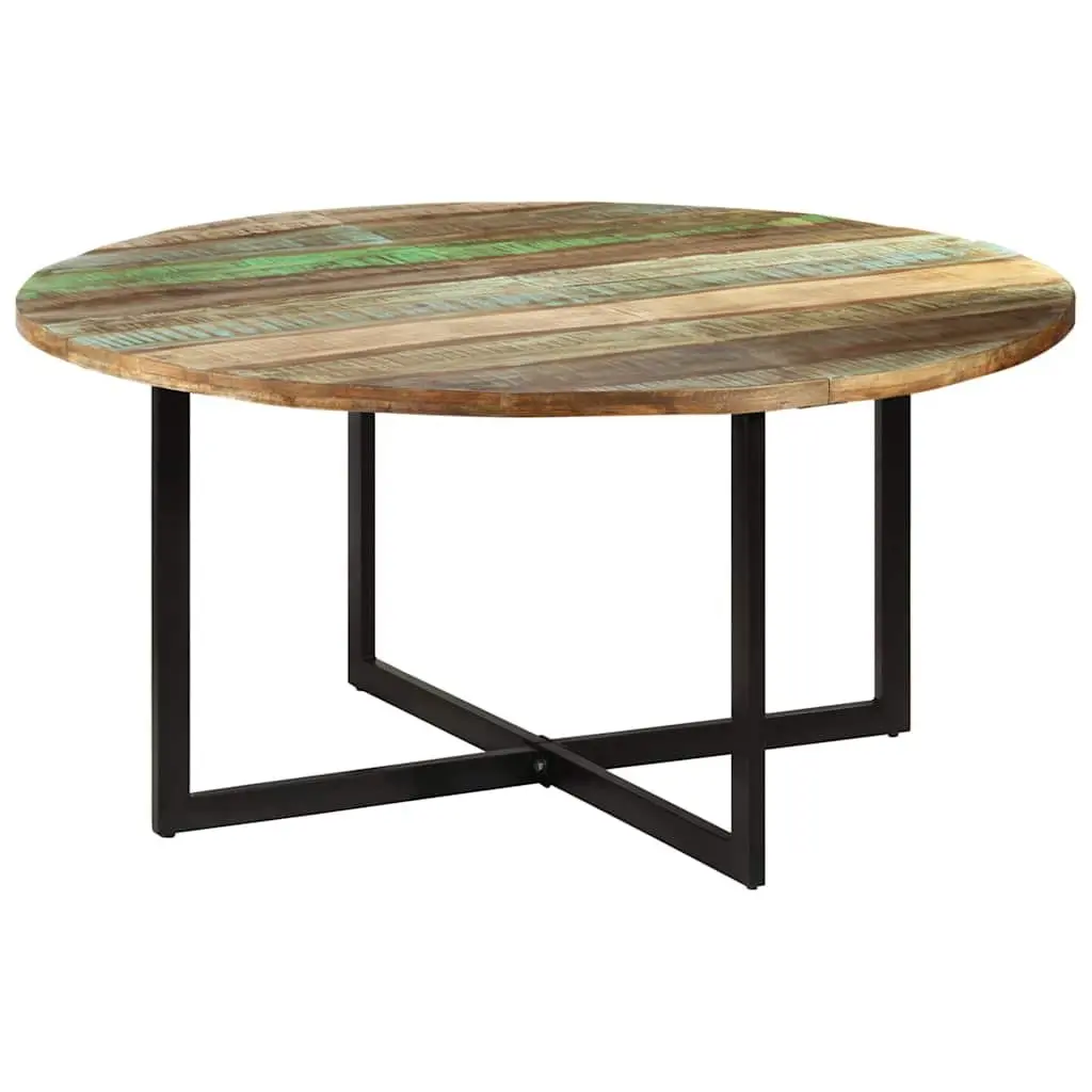 Dining Table Industrial Style 150x75 cm Solid Reclaimed Wood Brown