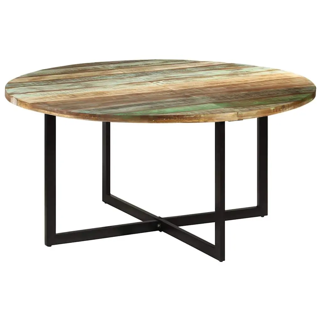 Dining Table Industrial Style 150x75 cm Solid Reclaimed Wood Brown