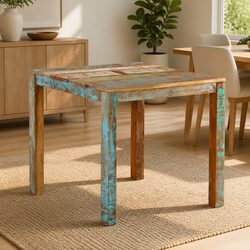Rustic Handmade Dining Table in Solid Reclaimed Wood