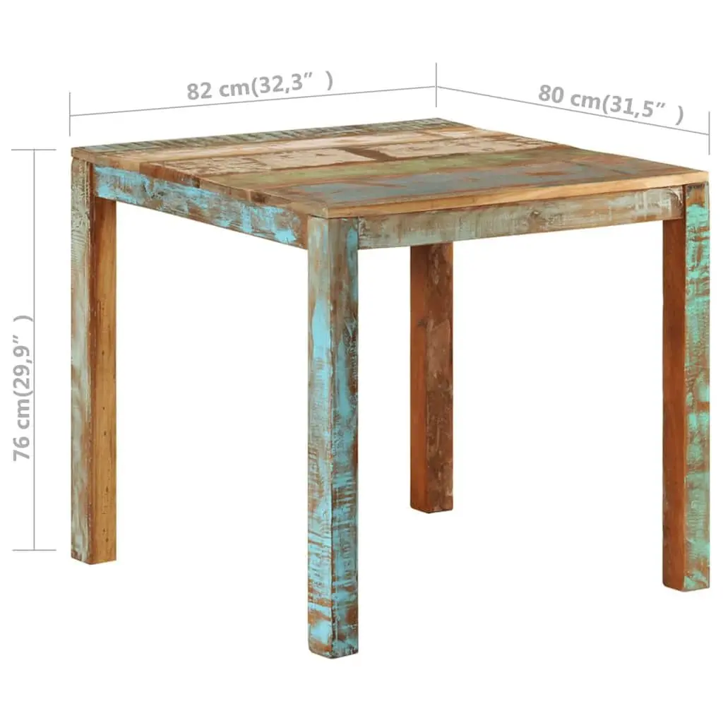 Rustic Handmade Dining Table in Solid Reclaimed Wood