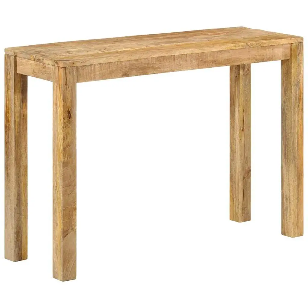 Console Table 110x35x76cm Rough Mango Wood End Table Accent Furniture Brown